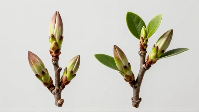 Bud visual illustration - Meaning in German (Knospe)