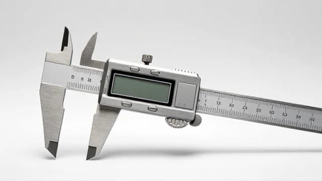 Caliper visual illustration - Meaning in German (Messschieber)