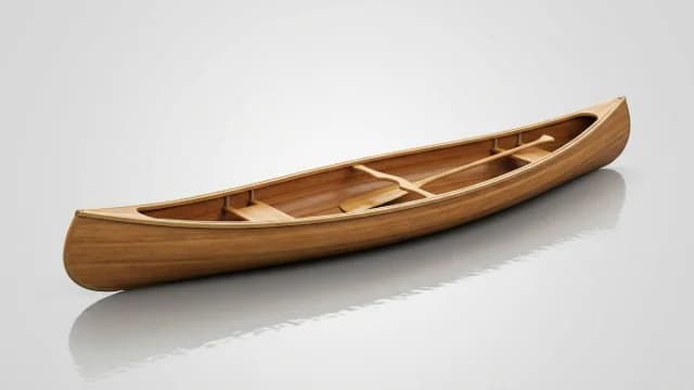 Canoe visual illustration - Meaning in German (Kanu)