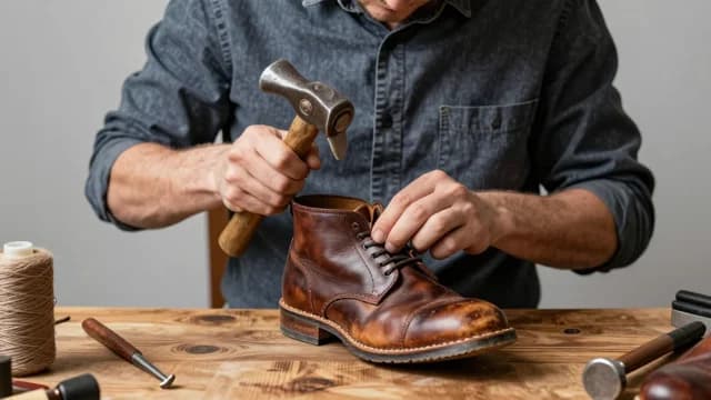 Cobbler visual illustration - Meaning in Portuguese (sapateiro)
