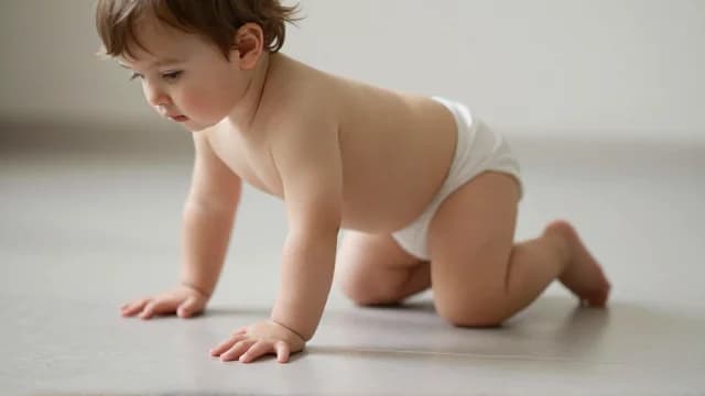 Crawl visual illustration - Meaning in Bengali (হামাগুড়ি দেওয়া)