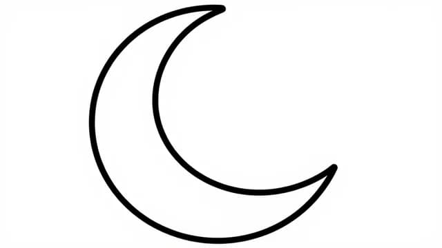 Crescent visual illustration - Meaning in Spanish (creciente)