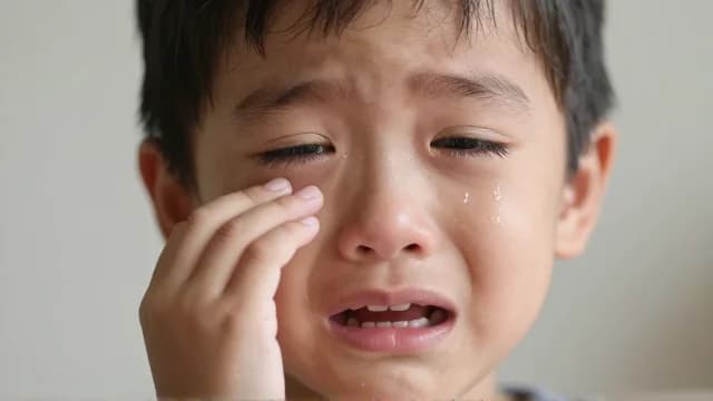Cry visual illustration - Meaning in Bengali (কাঁদা)