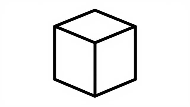 Cube visual illustration - Meaning in Marathi (घन)