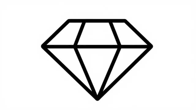 Diamond visual illustration - Meaning in German (Diamant)
