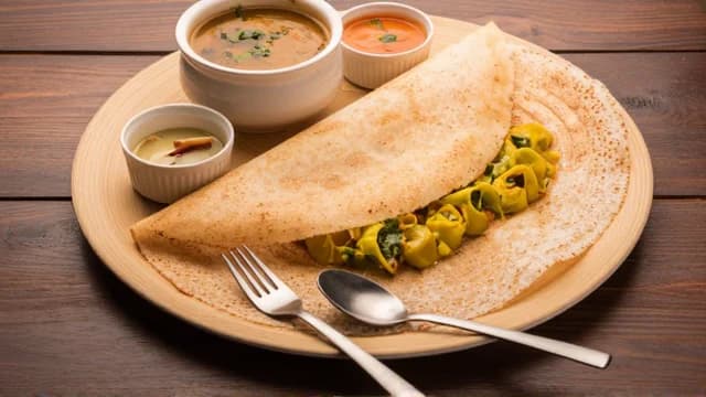 Dosa visual illustration - Meaning in German (Dosa)