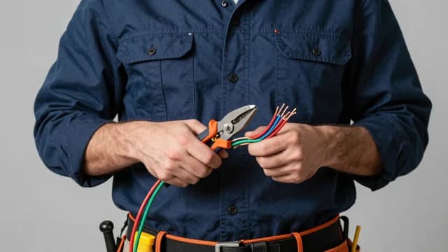 Electrician visual illustration - Meaning in Italian (elettricista)