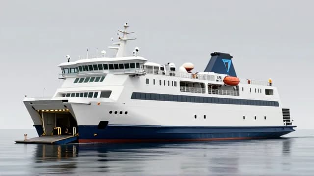 Ferry visual illustration - Meaning in Korean (페리)