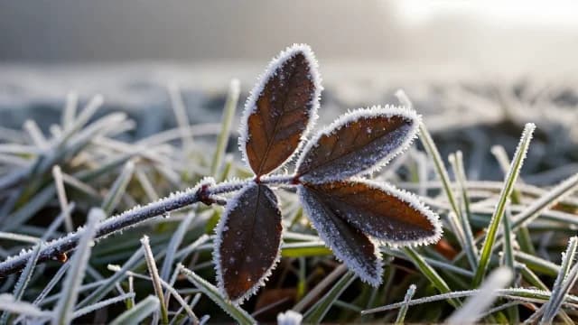 Frost visual illustration - Meaning in Portuguese (geada)