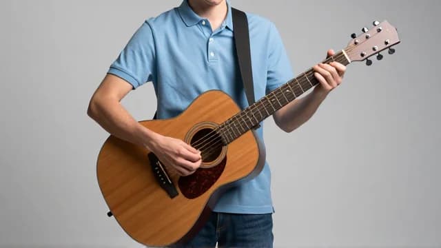 Guitar visual illustration - Meaning in German (Gitarre)