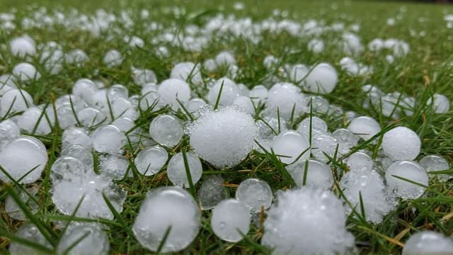 Hail visual illustration - Meaning in Bengali (শিলাবৃষ্টি)