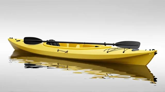 Kayak visual illustration - Meaning in Hindi (कयाक)