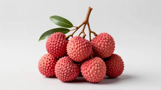 Lychee visual illustration - Meaning in Indonesian (leci)