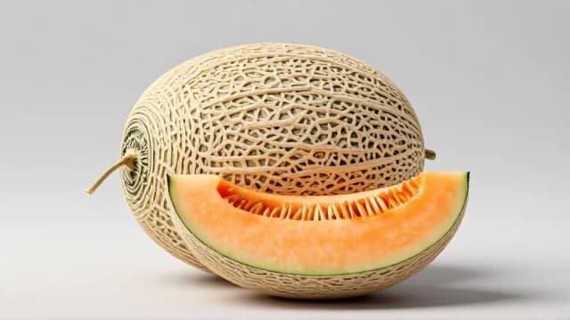 Melon visual illustration - Meaning in Russian (дыня)