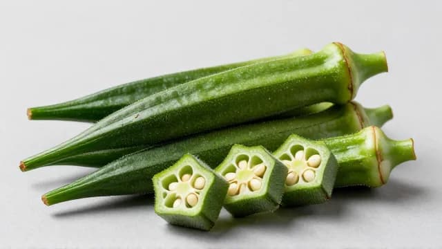 Okra visual illustration - Meaning in German (Okra)