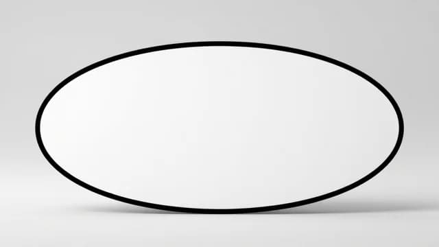 Oval visual illustration - Meaning in Portuguese (oval)