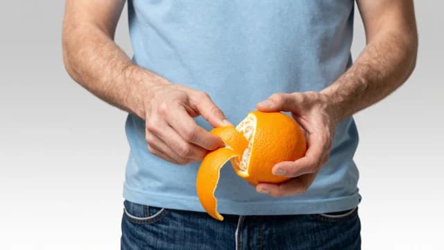 Peel visual illustration - Meaning in German (schälen)