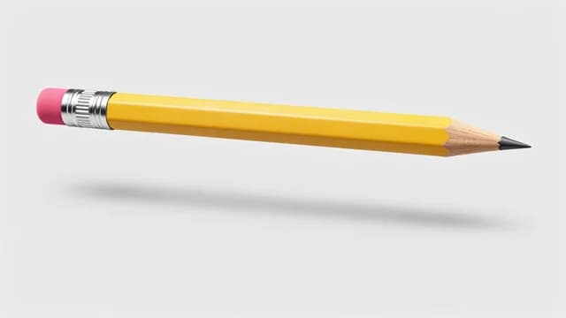 Pencil visual illustration - Meaning in German (Bleistift)
