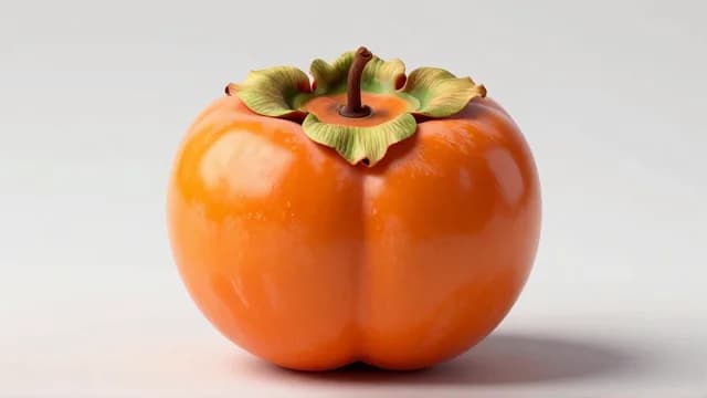 Persimmon visual illustration - Meaning in Italian (cachi)