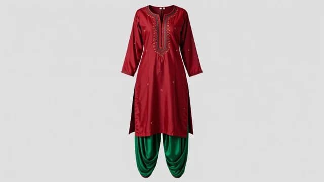 Salwar visual illustration - Meaning in Bengali (সালোয়ার)