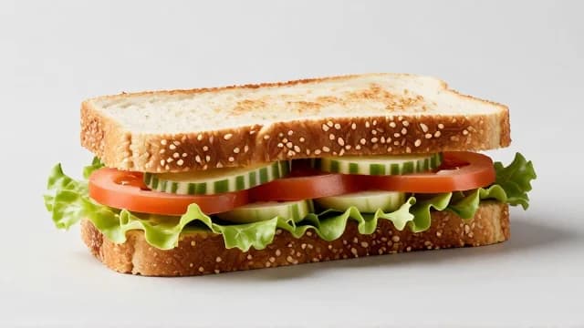 Sandwich visual illustration - Meaning in Korean (샌드위치)