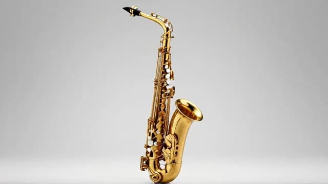 Saxophone visual illustration - Meaning in Portuguese (saxofone)