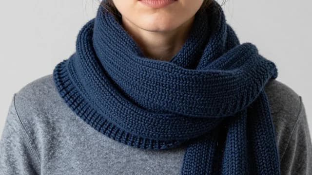 Scarf visual illustration - Meaning in Bengali (স্কার্ফ)