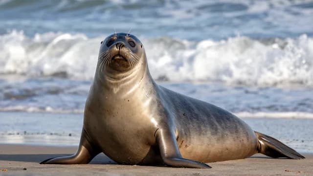 Seal visual illustration - Meaning in German (Seehund)