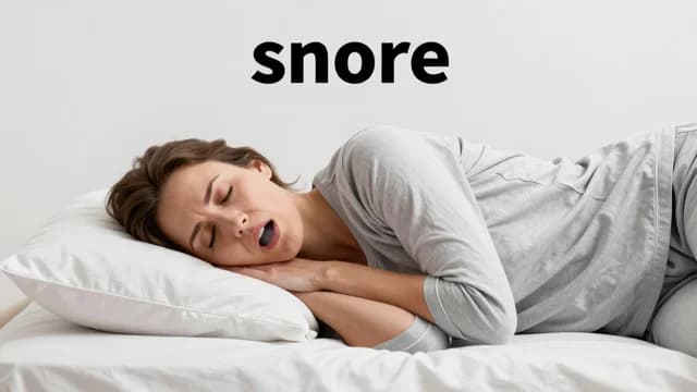 Snore visual illustration - Meaning in German (schnarchen)