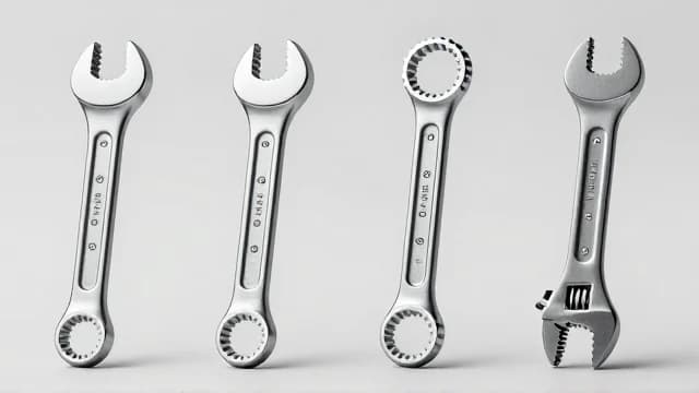 Spanner visual illustration - Meaning in Urdu (رنچ)