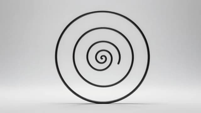 Spiral visual illustration - Meaning in Arabic (لولبي)