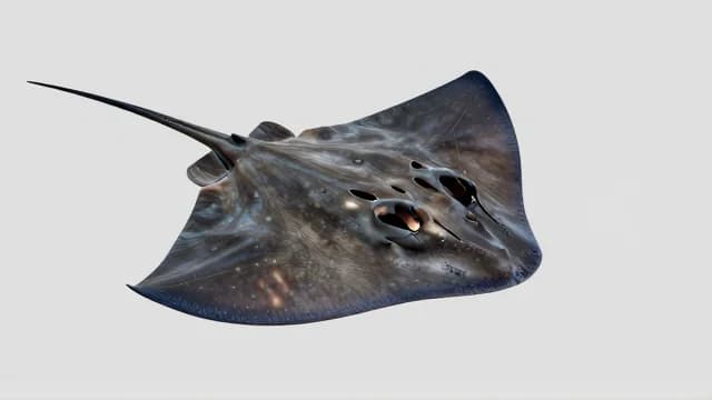 Stingray visual illustration - Meaning in German (Stechrochen)