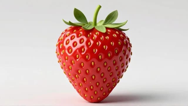 Strawberry visual illustration - Meaning in Gujarati (સ્ટ્રોબેરી)