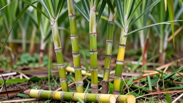 Sugarcane visual illustration - Meaning in Russian (сахарный тростник)