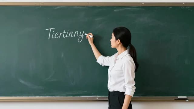 Teacher visual illustration - Meaning in Italian (insegnante)