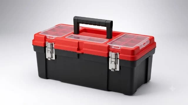 Toolbox visual illustration - Meaning in German (Werkzeugkasten)