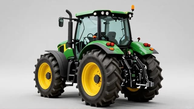 Tractor visual illustration - Meaning in Korean (트랙터)