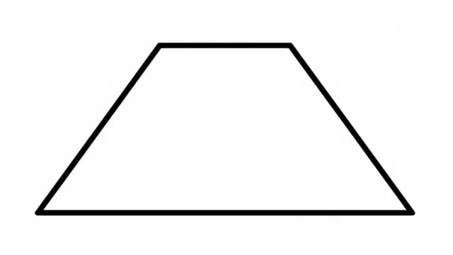 Trapezium visual illustration - Meaning in Turkish (yamuk)