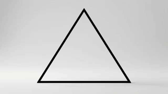 Triangle visual illustration - Meaning in Urdu (مثلث)