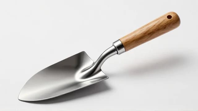 Trowel visual illustration - Meaning in Italian (cazzuola)