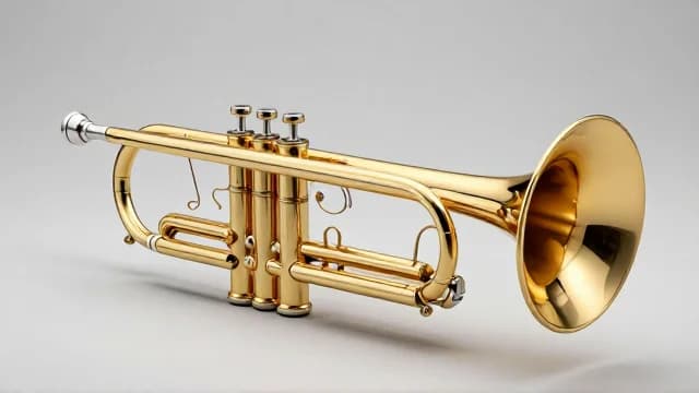 Trumpet visual illustration - Meaning in Korean (트럼펫)
