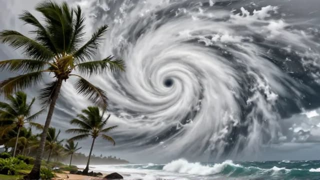 Typhoon visual illustration - Meaning in Korean (태풍)