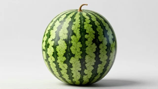 Watermelon visual illustration - Meaning in Korean (수박)