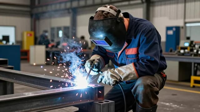 Welder visual illustration - Meaning in Urdu (ویلڈر)