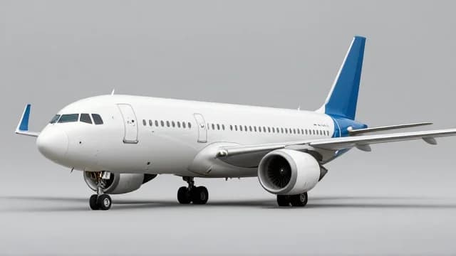 Airplane visual illustration - Meaning in German (Flugzeug)
