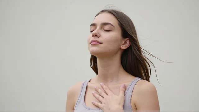 Breathe visual illustration - Meaning in Bengali (শ্বাস নেওয়া)