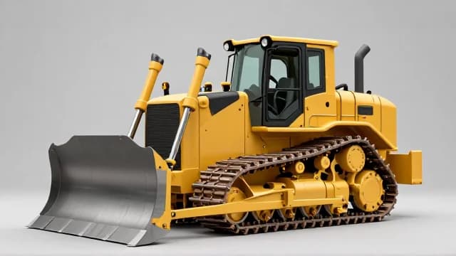 Bulldozer visual illustration - Meaning in Korean (불도저)