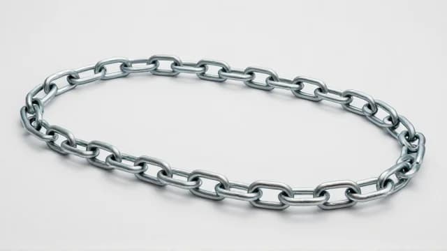 Chain visual illustration - Meaning in Spanish (cadena)
