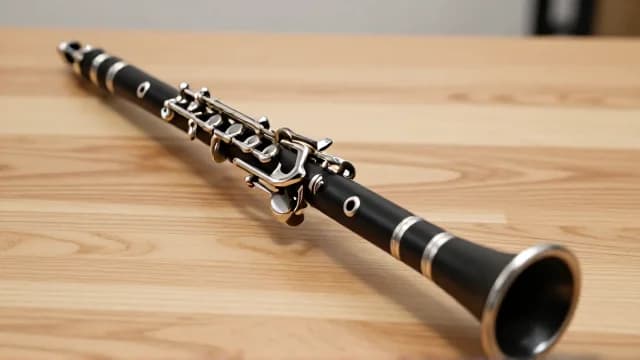 Clarinet visual illustration - Meaning in Italian (clarinetto)
