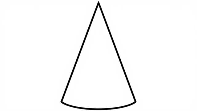 Cone visual illustration - Meaning in German (Kegel)